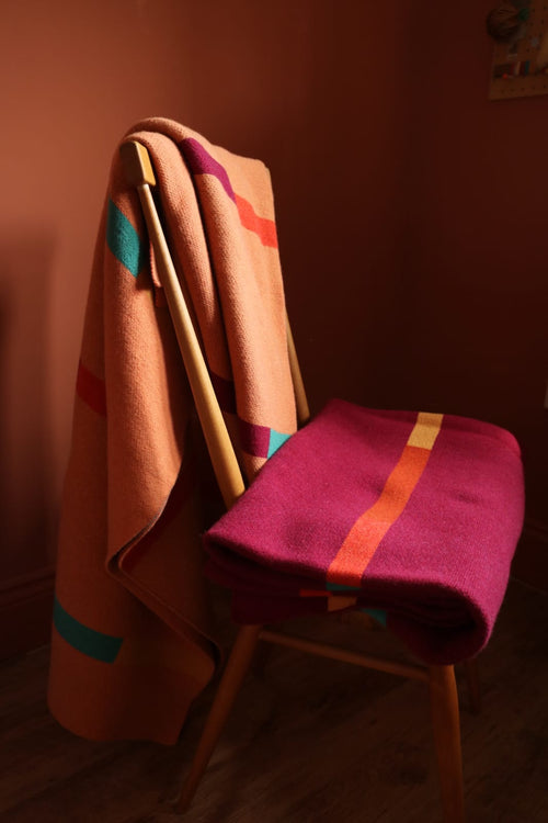Eleri Blanket in Dogrose